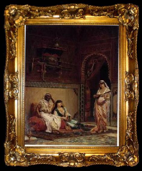framed  unknow artist Arab or Arabic people and life. Orientalism oil paintings 164, ta009-2
